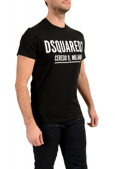 Dsquared2 Men's Black Logo Print Short Sleeve Crewneck T-Shirt: Picture 2
