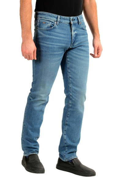 Hugo Boss Men's "Maine BC-L-C" Regular Fit Blue Wash Straight Jeans: Picture 2