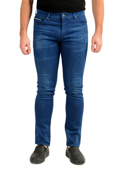 Hugo Boss Men's "Delaware3-1" Slim Fit Blue Cashmere-Touch Denim Jeans