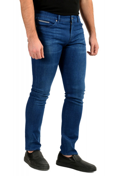 Hugo Boss Men's "Delaware3-1" Slim Fit Blue Cashmere-Touch Denim Jeans: Picture 2