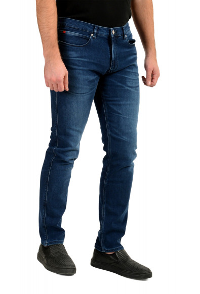 Hugo Boss Men's "Hugo 708" Slim Fit Blue Wash Straight Jeans: Picture 2