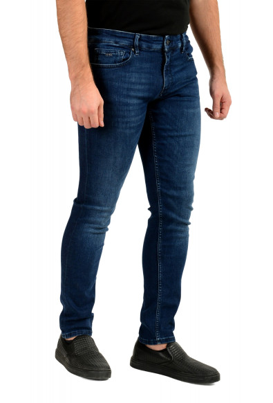 Hugo Boss Men's "Charleston" Extra Slim Fit Dark Blue Wash Straight Jeans: Picture 2