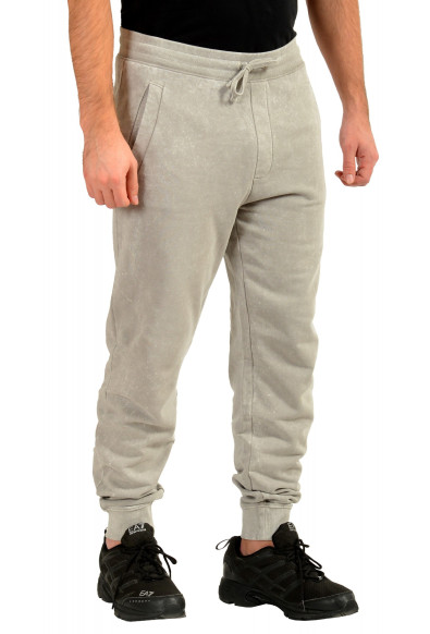 Hugo Boss Men's "Doak_D222" Faded Gray Logo Print Track Sweat Pants: Picture 2