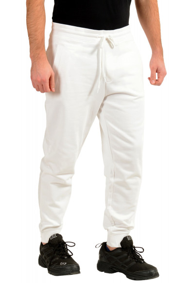 Hugo Boss Men's "Drocodile" White Logo Print Track Sweat Pants: Picture 2