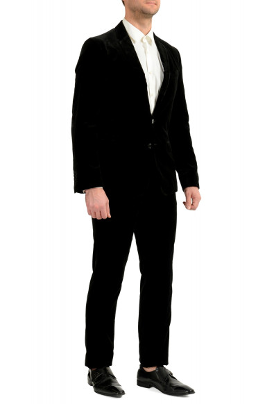 Dolce & Gabbana Men's Black Velour "Taormina" Two Button Suit: Picture 2