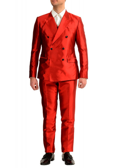 Dolce & Gabbana Men's 100% Silk Double Breasted Three Piece Suit