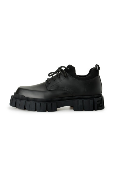 Fendi Men's "7L1451 AD74 F0ABB" Black 100% Leather Lace Up Boots Shoes: Picture 2