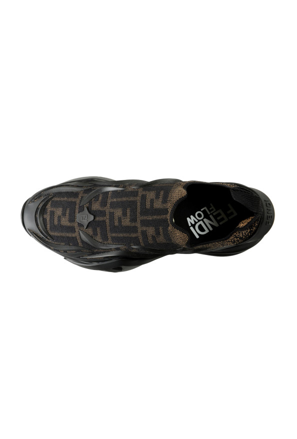 Fendi Men's "FLOW" 7E1504 AN89 F0R7R FF PRint Slip On Fashion Sneakers Shoes: Picture 7