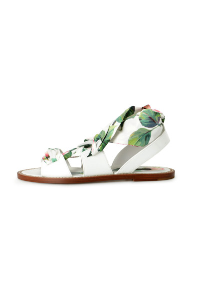 Dolce & Gabbana Women's Floral Print Ankle Wrap Sandals Shoes: Picture 2
