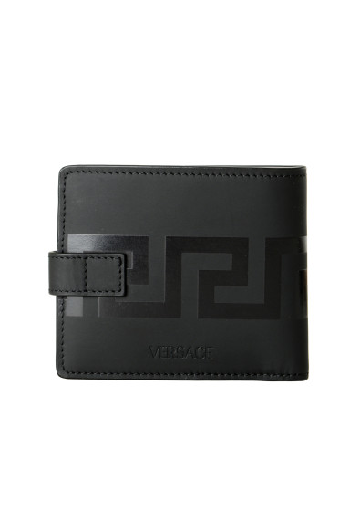 Versace Unisex Black 100% Leather Greeca Logo Medusa Bifold Wallet: Picture 2