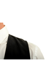 Dolce & Gabbana Men's Black 100% Silk Button Down Vest: Picture 4