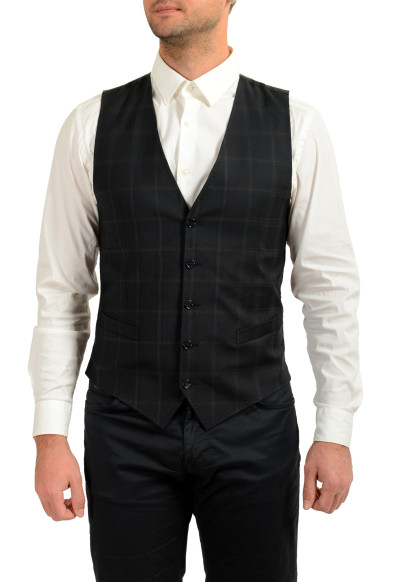 Dolce & Gabbana Men's Multi-Color Plaid 100% Wool Button Down Vest