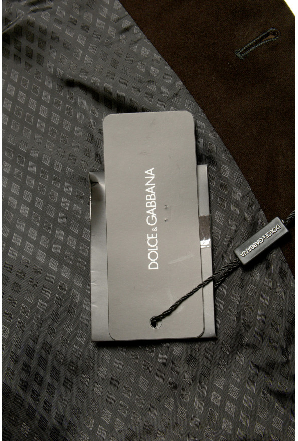 Dolce & Gabbana Men's Off Black Silk Button Down Vest: Picture 5