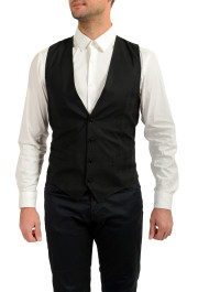 Dolce & Gabbana Men's Plaid Wool Silk Button Down Vest