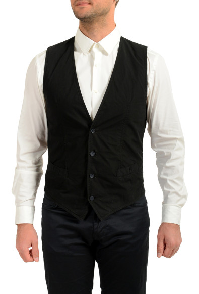 Dolce & Gabbana Men's Black Button Down Vest