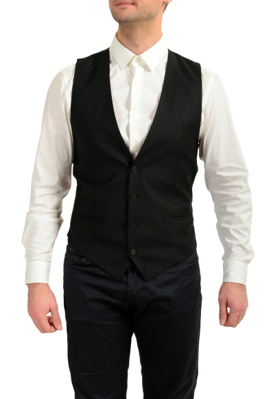 Dolce & Gabbana Men's Geometric Print 100%Wool Button Down Vest