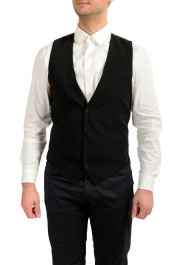 Dolce & Gabbana Men's Black 100% Wool Button Down Vest 
