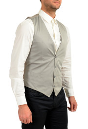 Dolce & Gabbana Men's Gray Silk Button Down Vest: Picture 2