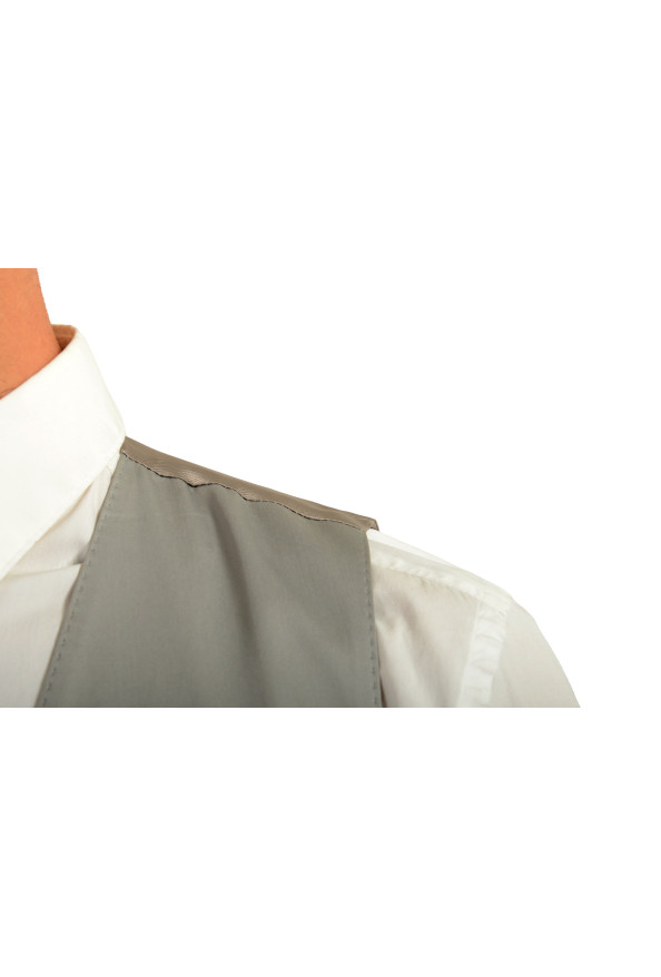 Dolce & Gabbana Men's Gray Silk Button Down Vest: Picture 4