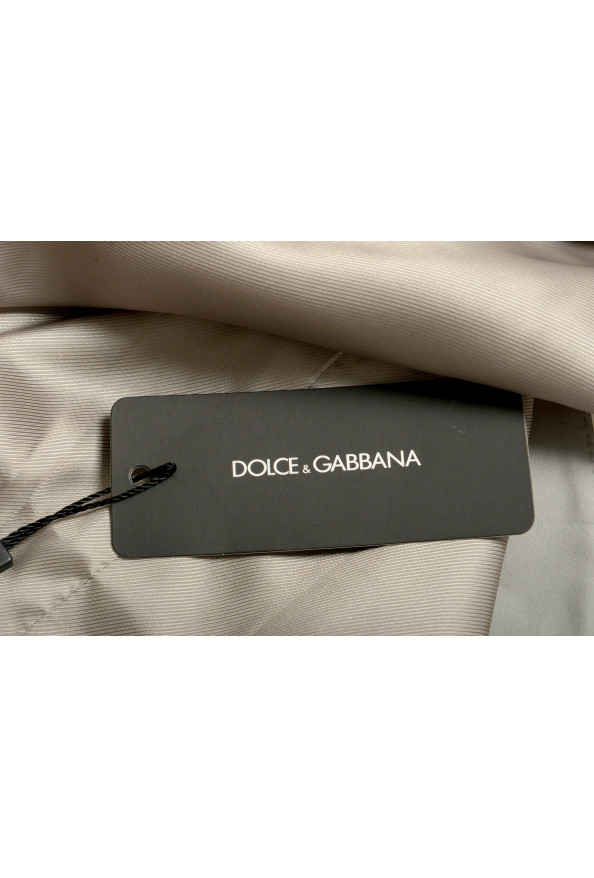 Dolce & Gabbana Men's Gray Silk Button Down Vest: Picture 6