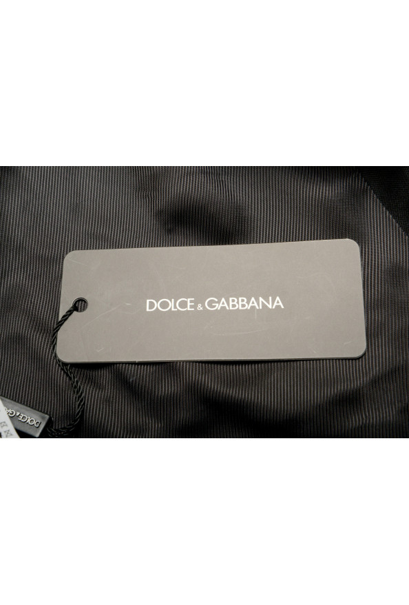 Dolce & Gabbana Men's Black Wool Silk Button Down Vest: Picture 5