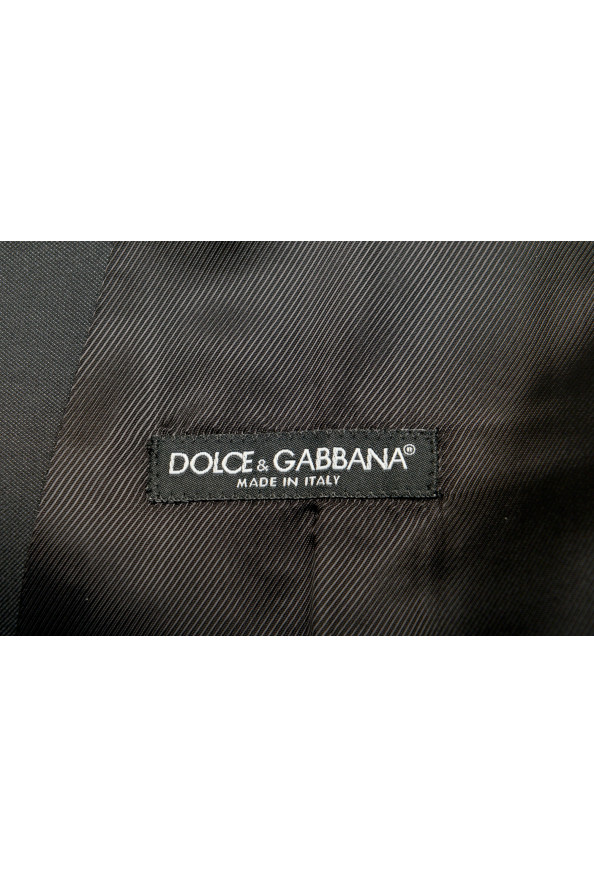 Dolce & Gabbana Men's Black Wool Silk Button Down Vest: Picture 6