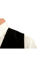 Dolce & Gabbana Men's Black Striped 100% Wool Button Down Vest: Picture 4