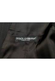 Dolce & Gabbana Men's Black Striped 100% Wool Button Down Vest: Picture 7