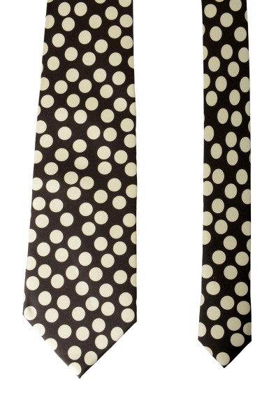 Dolce & Gabbana Men's Multi-Color Polka Dot Print 100% Silk Tie: Picture 2