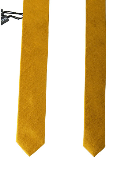 Dolce & Gabbana Men's Brushed Gold 100% Silk Tie: Picture 2