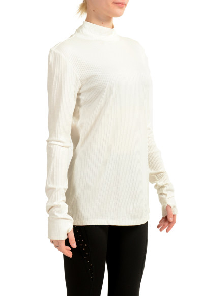 Hugo Boss Women's "Ninelli" White Ribbed Turtleneck Sweater : Picture 2