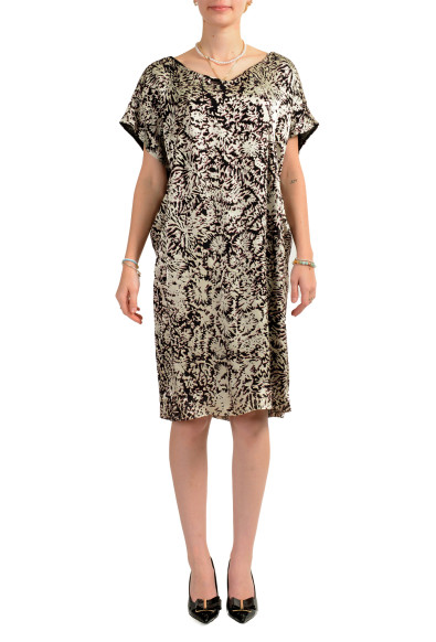 Maison Margiela Women's Short Sleeve Shift Multi-Color Dress 