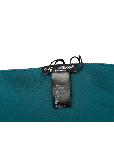 Dolce & Gabbana Men's Emerald Green 100% Silk Pocket Square: Picture 2