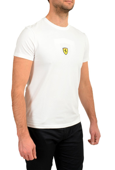 Scuderia Ferrari Men's Slim Fit White Crewneck Short Sleeve T-Shirt: Picture 2