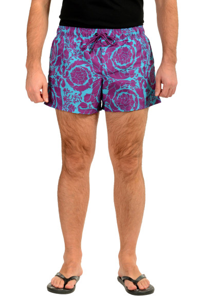Versace Men's Floral Print Swimwear Swim Board Shorts