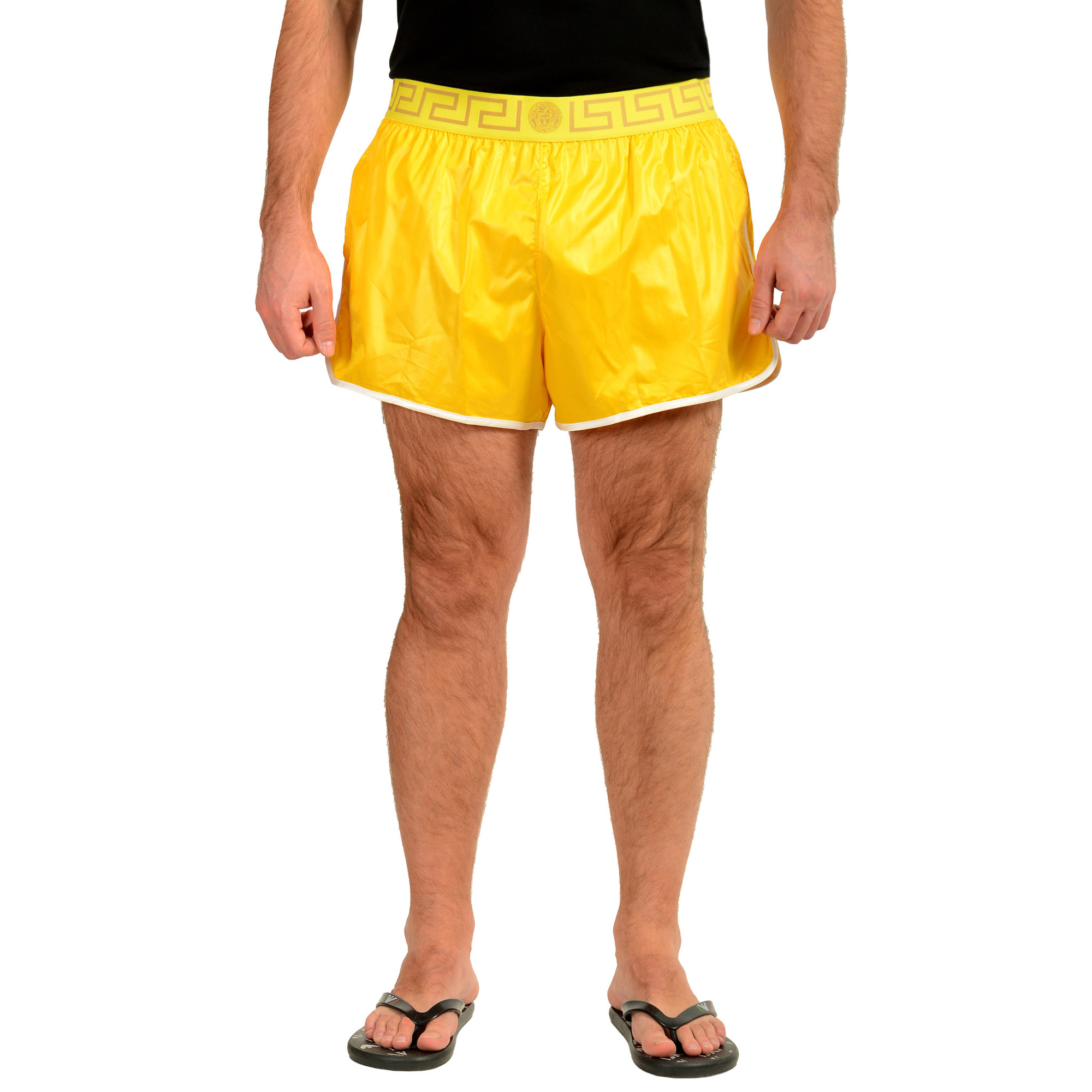 Versace Men's Logo Print Swimwear Swim Board Shorts