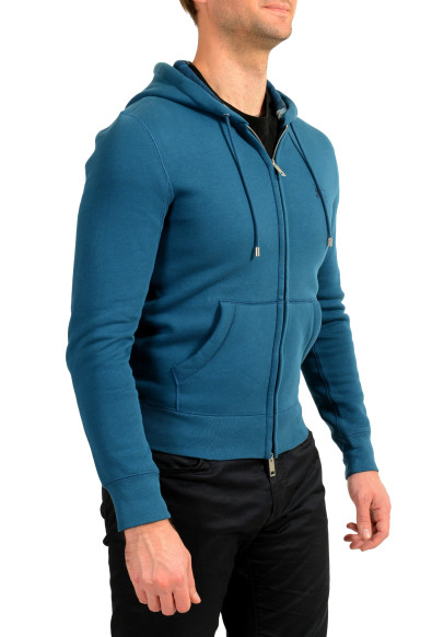 Burberry Men's "CLAREDON" Mineral Blue Hooded Full Zip Track Jacket : Picture 2