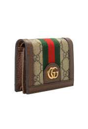 Gucci Women's Ophidia GG Leather Trimmed Card Case Wallet