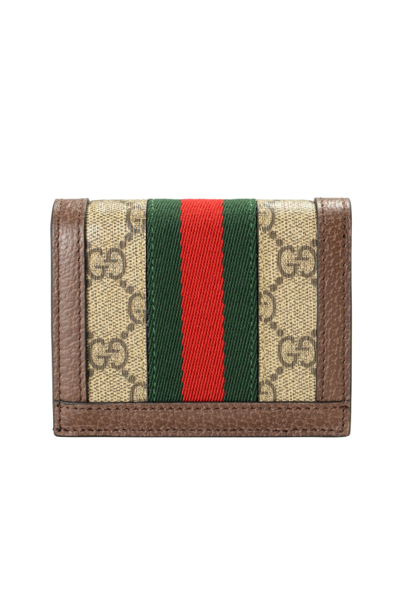 Gucci Women's Ophidia GG Leather Trimmed Card Case Wallet: Picture 2