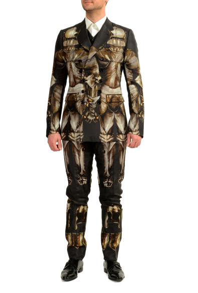 Dolce & Gabbana Men's Silk Double Breasted Three Piece Suit 