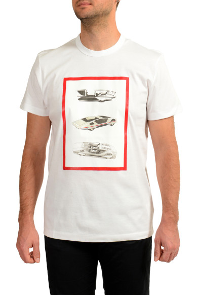 Scuderia Ferrari Men's White "Print" Short Sleeve T-Shirt