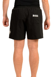 Hugo Boss X NFL "Raiders" Black Quick-Dry Swim Board Shorts: Picture 4