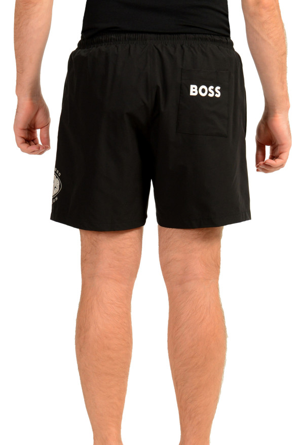 Hugo Boss X NFL "Raiders" Black Quick-Dry Swim Board Shorts: Picture 4