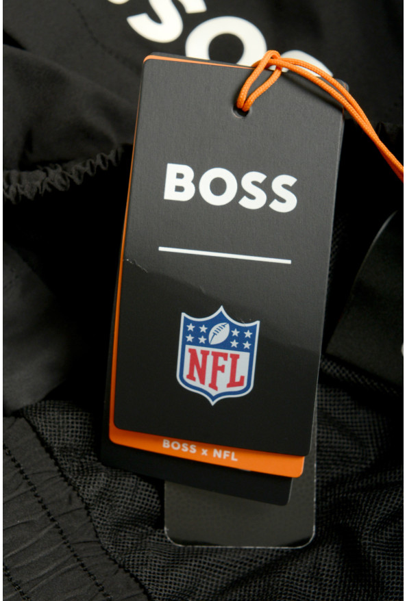 Hugo Boss X NFL "Raiders" Black Quick-Dry Swim Board Shorts: Picture 6