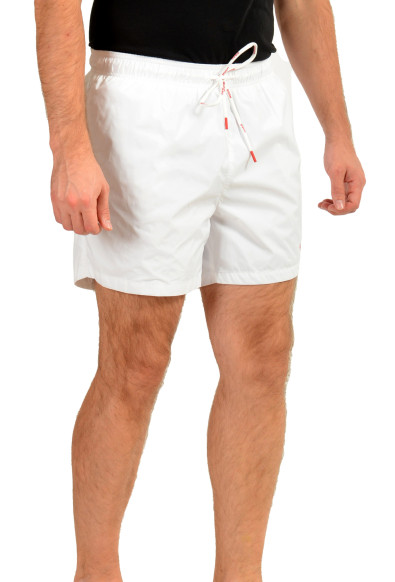 Hugo Boss Men's "HAITI" White Logo Print Swim Board Shorts : Picture 2