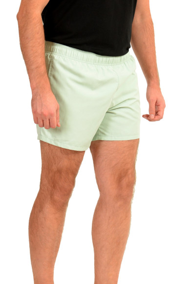 Hugo Boss Men's "ABAS" Mint Green Logo Print Swim Board Shorts: Picture 2