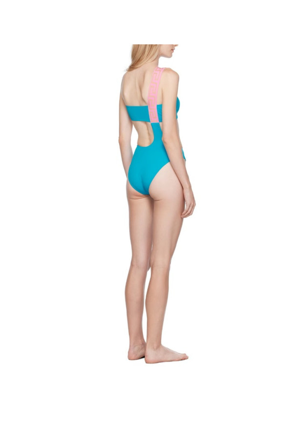 Versace Women's Mediterranean Blue One Piece Swimsuit : Picture 2