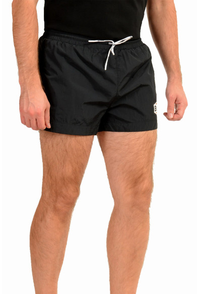 Hugo Boss Men's "Pacific" Black Logo Print Swim Board Shorts : Picture 2