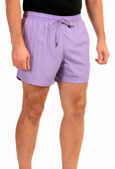 Hugo Boss Men's "DOMINICA" Purple Logo Print Swim Board Shorts: Picture 2