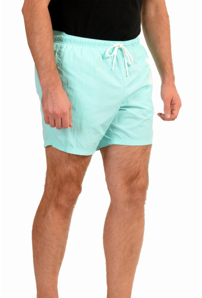 Hugo Boss Men's "Octopus" Blue Logo Print Swim Board Shorts: Picture 2